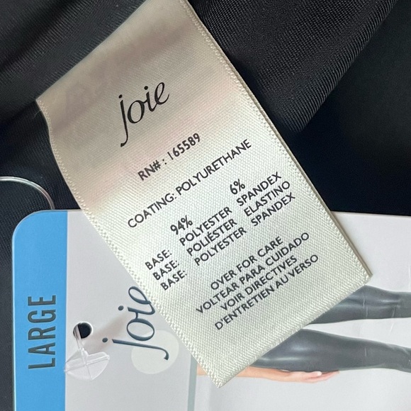 Joie • NWT lack Faux Leather Leggings - Picture 8 of 8